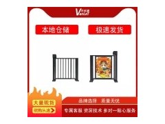 青島工地實名制考勤廣告柵欄門***刷臉人員通道學校廣告柵欄小門