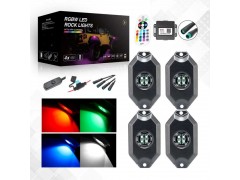 Topcity光電一號一拖四RGBW底盤燈巖石燈氛圍燈搖滾燈