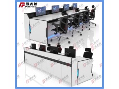 廠家指揮中心科技感燈帶操作臺監控臺控制臺調度臺新款工作臺