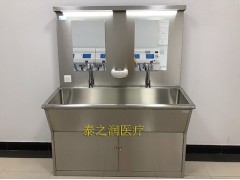 不銹鋼洗手池304不銹鋼材質腳踏感應式洗手池醫(yī)院手術室洗手池