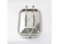 昊宇不銹鋼衛生級方形人孔