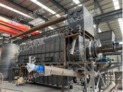 工業級多熱源可用碳化設備全自動布條炭化機