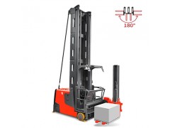 優耐飛人上型窄巷道三向堆垛車堆垛加揀選一車兩用