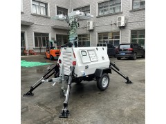 全液壓移動式升降照明燈塔，拖車式應急照明系統
