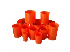 加長橘紅色電力管接頭電纜管直通MPP電力管直接高壓護套管外接